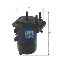 24.014.00 UFI Fuel Supply System Fuel filter