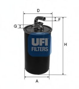 24.030.00 UFI Fuel filter