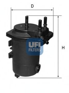 24.051.00 UFI Fuel Supply System Fuel filter
