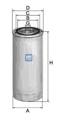 24.308.00 UFI Fuel Supply System Fuel filter