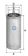 2431400 UFI Fuel filter