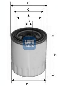 24.321.00 UFI Система подачи топлива Топливный фильтр