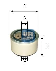 24.338.00 UFI Fuel Supply System Fuel filter