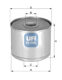 24.360.01 UFI Fuel Supply System Fuel filter