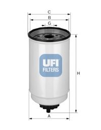 24.371.00 UFI Fuel filter