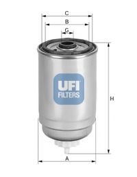 24.397.00 UFI Fuel Supply System Fuel filter