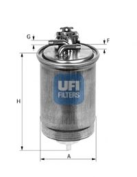 24.400.00 UFI Fuel Supply System Fuel filter