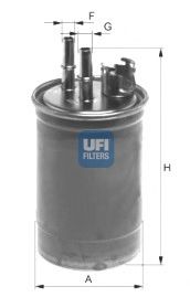 24.409.00 UFI Fuel Supply System Fuel filter