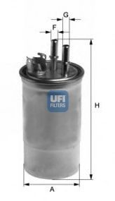 24.433.00 UFI Система подачи топлива Топливный фильтр