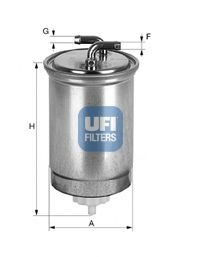 24.435.00 UFI Fuel Supply System Fuel filter