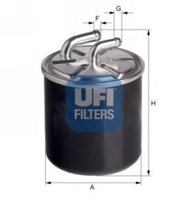 24.436.00 UFI Fuel Supply System Fuel filter