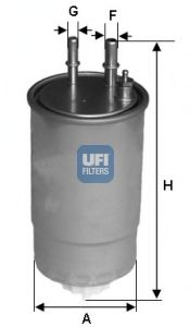 24.ONE.01 UFI Kraftstoffförderanlage Kraftstofffilter