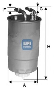 24.ONE.02 UFI Топливный фильтр