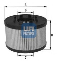 25.015.00 UFI Lubrication Oil Filter