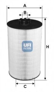 25.019.00 UFI Lubrication Oil Filter