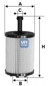 25.023.00 UFI Lubrication Oil Filter