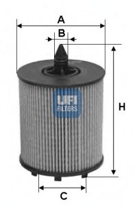 25.024.00 UFI Lubrication Oil Filter