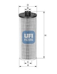 25.036.00 UFI Lubrication Oil Filter