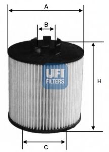 25.047.00 UFI Lubrication Oil Filter
