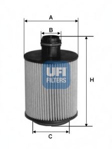 25.061.00 UFI Lubrication Oil Filter