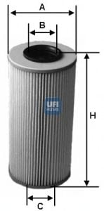 25.587.00 UFI Lubrication Oil Filter