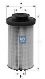 26.001.00 UFI Fuel filter