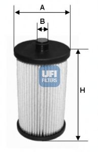 26.012.00 UFI Fuel Supply System Fuel filter