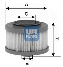26.013.00 UFI Fuel filter