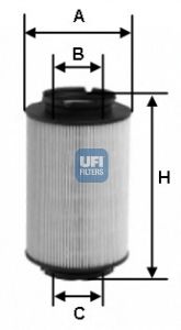 26.014.00 UFI Fuel filter