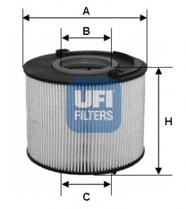 26.015.00 UFI Fuel Supply System Fuel filter