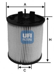 26.023.00 UFI Fuel Supply System Fuel filter