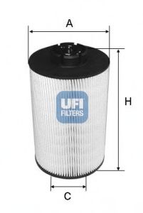 26.039.00 UFI Fuel Supply System Fuel filter