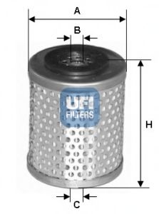 2666300 UFI Fuel filter