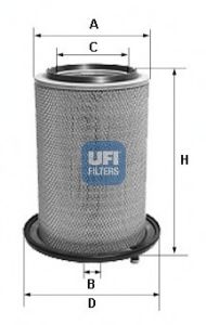 27.186.00 UFI Air Supply Air Filter