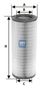 27.341.00 UFI Air Supply Air Filter