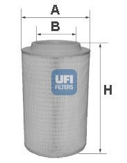 27.600.00 UFI Air Supply Air Filter