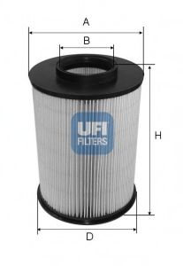 27.675.00 UFI Air Supply Air Filter