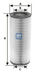 27.947.00 UFI Air Supply Air Filter