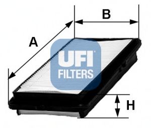 30.347.00 UFI Air Supply Air Filter