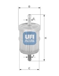 31.001.00 UFI Fuel Supply System Fuel filter
