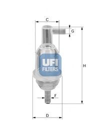 31.013.00 UFI Fuel Supply System Fuel filter