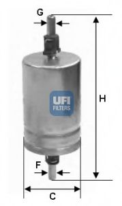 31.510.00 UFI Fuel Supply System Fuel filter