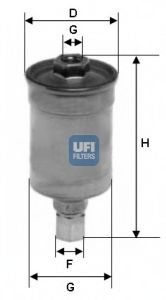 31.511.00 UFI Система подачи топлива Топливный фильтр