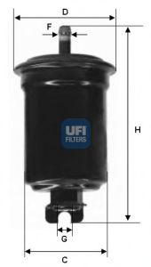 31.516.00 UFI Fuel Supply System Fuel filter
