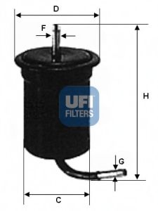 31.518.00 UFI Fuel filter