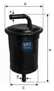 31.521.00 UFI Fuel Supply System Fuel filter