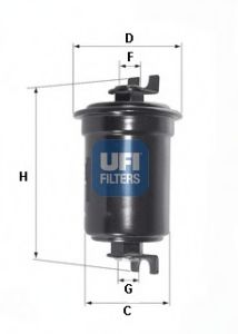 31.525.00 UFI Fuel Supply System Fuel filter