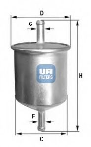 31.529.00 UFI Fuel Supply System Fuel filter