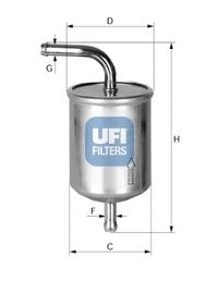 31.530.00 UFI Fuel Supply System Fuel filter