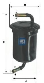 31.533.00 UFI Fuel Supply System Fuel filter